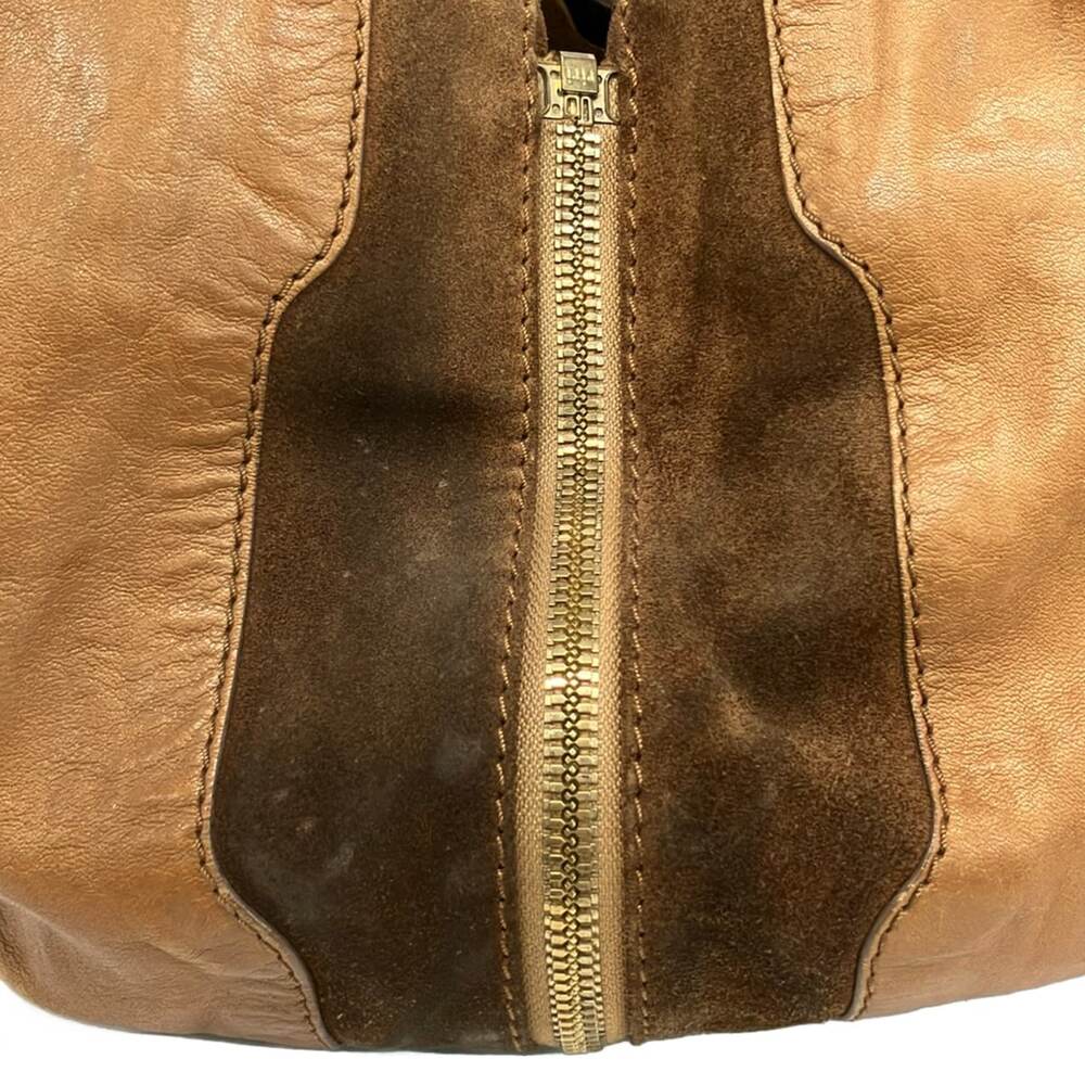 Jimmy Choo Tote Bag Light Brown Leather Suede - Picture 10 of 16